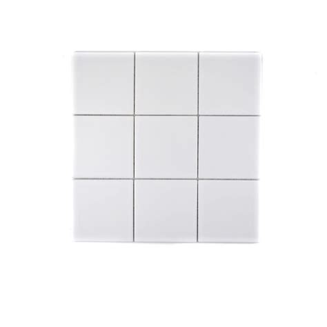 Mosaik Square Uni Porcelæn Hvid Mat 298 X 298 Cm Bauhaus