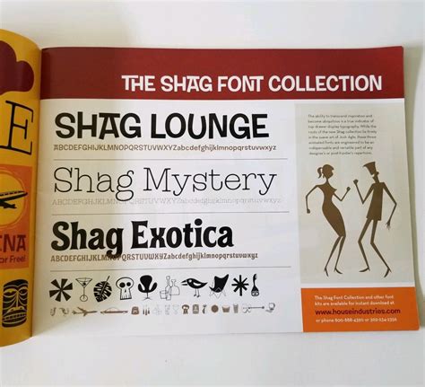Shag Tiki Font Collection House Industries Design Illustrations Catalog