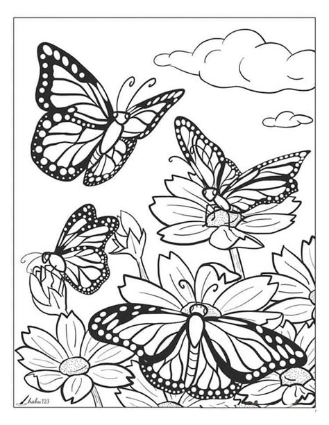 How about making your own coloring book with these printablebutterfly coloring. Butterfly Coloring Pages And Other Free Printable Coloring ...
