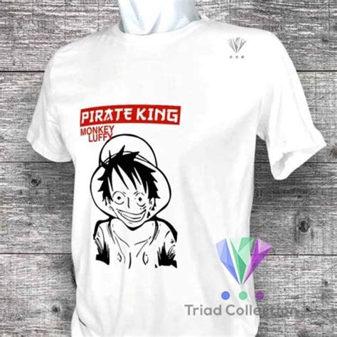 Jual Kaos Anime Monkey D Luffy One Piece Pirate King Manga Jepang Japan