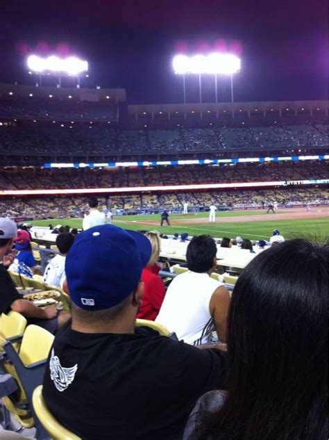 Dodger Stadium Section 42fd Row C Seat 3 Los Angeles Dodgers Vs