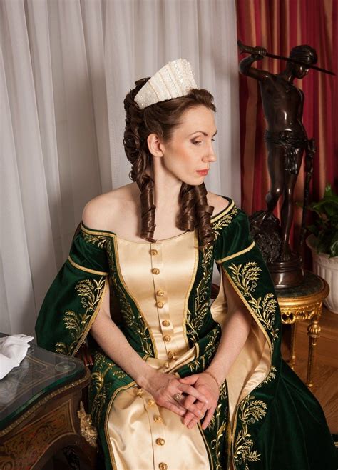 Russian Court Dress Modern Work According To The Fashion Of The 19th
