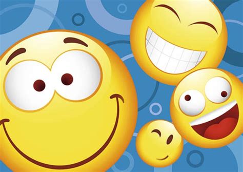 Emoticon faces, smiley face and emoji. Ansichtkaarten Smileys fantasie