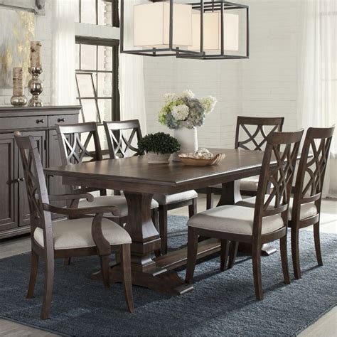 Trisha Yearwood Home Collection 7 Piece Extendable Solid Wood Dining