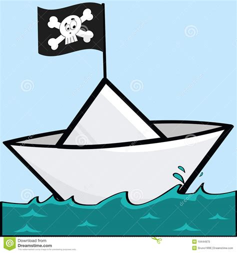 Barco De Papel Do Pirata Foto de Stock Royalty Free - Imagem: 19444975