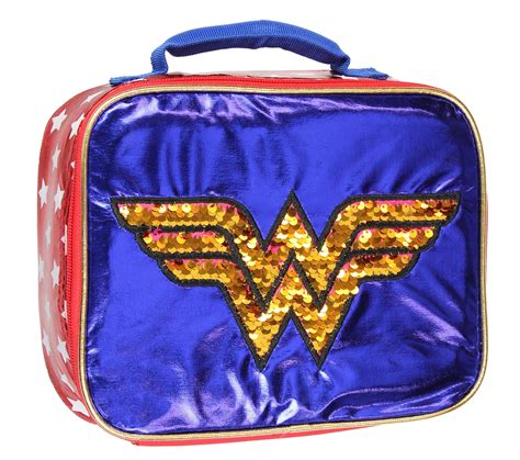 Dc Wonder Woman Lunch Box Soft Kit Insulated Cooler Bag With Cape