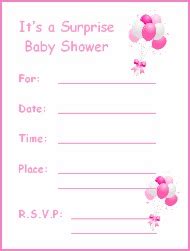 printable baby shower invitations  girl