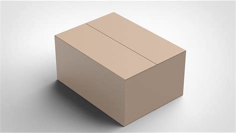 Cardboard Box 3d Model Cgtrader