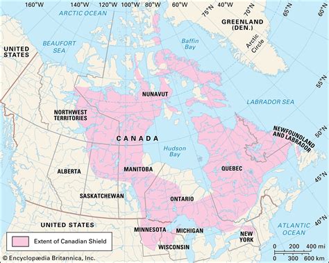 Canadian Shield Definition Location Map Landforms And Facts