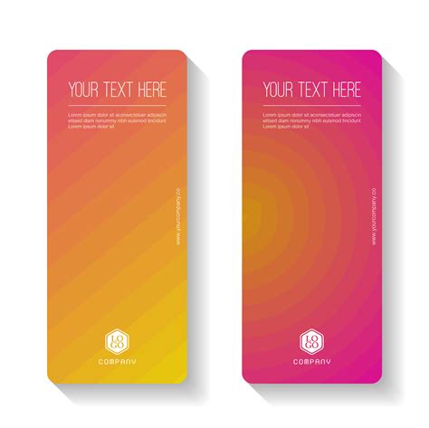 Colorful Gradient Abstract Business Banner Template Vertical Banner