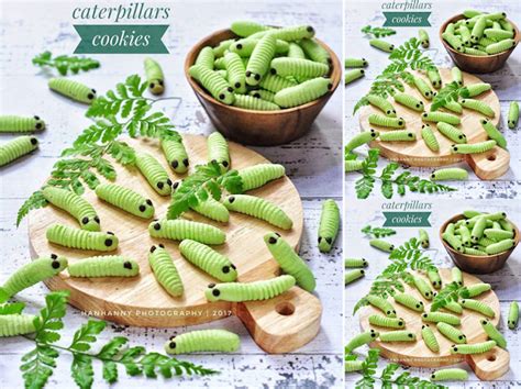 Dengan hanya terdiri dari tiga bahan yang sangat ekonomis dan mudah tapi hasilnya bisa menghebohkan seisi rumah. Foto dan Gambar KueUnik Ulat Hijau Caterpillars Cookies ...