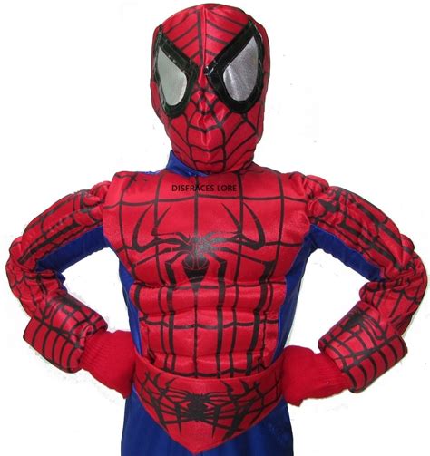 Disfraz Spiderman Hombre Araña Disfraces Para Niño De Lujo 40000