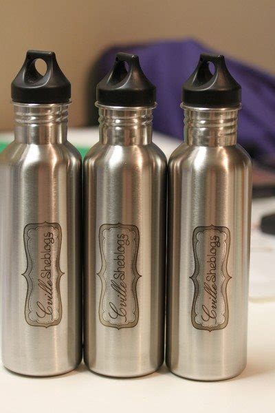 Stainless Steel Water Bottles In A Flash Laser Ipad Laser Engraving