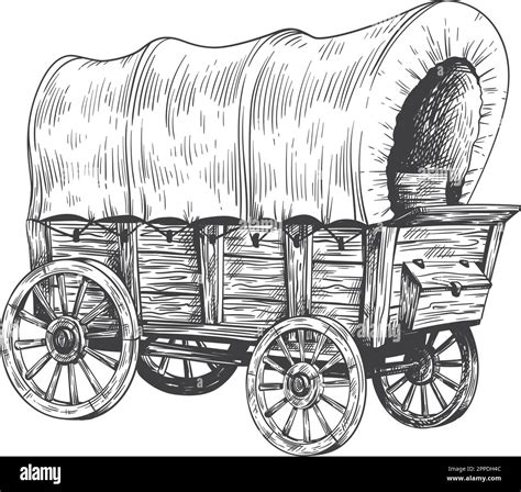 Printable Covered Wagon Diagram