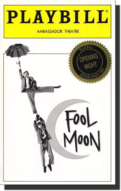 Fool Moon Limited Edition Official Opening Night Playbill Opening