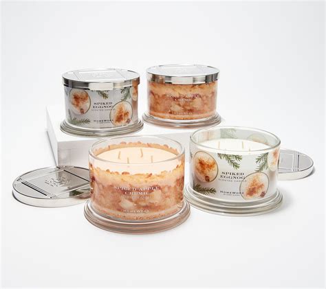 HomeWorx By Harry Slatkin Set Of Oz Gourmand Candles QVC Com