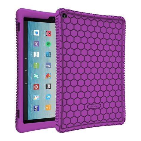 Fintie Silicone Case For All New Amazon Fire Hd 10 Compatible With 7th