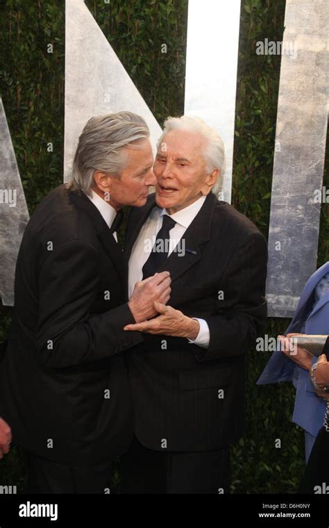 Actor Michael Douglas And His Father Kirk Douglas Attend The 2012