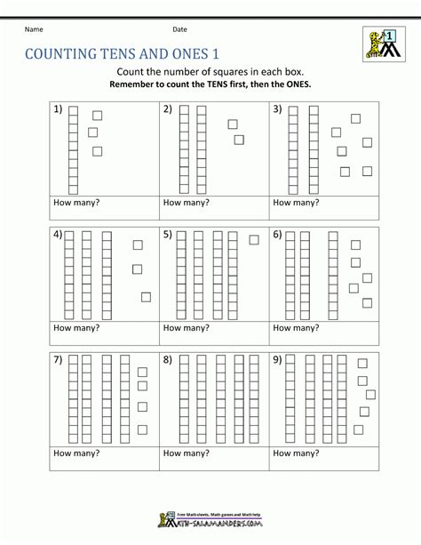 Math Place Value Worksheets 2 Digit Numbers — Db