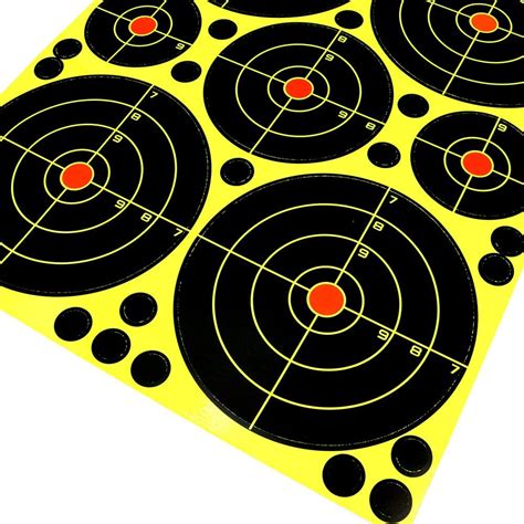 Ancllo Pack Multi Size Inch Inch Inch Bullseye Reactive Shooting