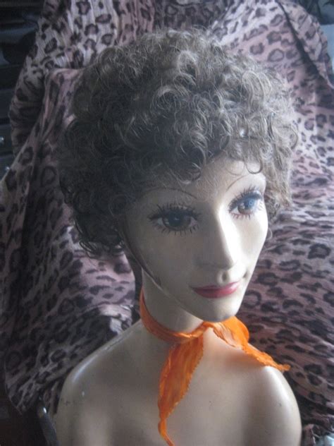 Vintage Wig 1970s Brown Curly Modacrylic Etsy