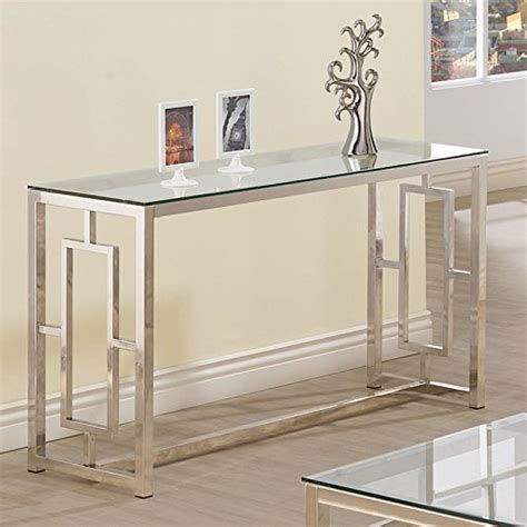 Artiss hall console table black glass hallway entry display stainless steel don't pay $170.95 $ 77.95 54% off limited free shipping. Amazon.com: Console Table for Entryway Glass Top Modern ...