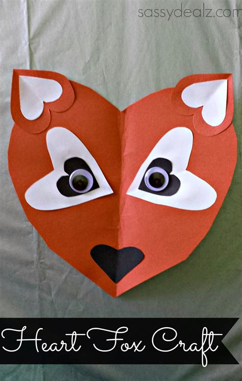 Valentines Day Heart Shaped Animal Crafts For Kids Crafty Morning