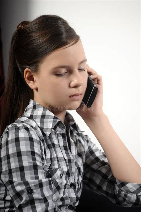 Girl On Cell Phone Stock Image Image Of Caucasian 070505d0131 3421695