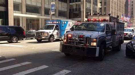 Nypd Esu And Mount Sinai Ambulance Responding Simultaneously To Deadly