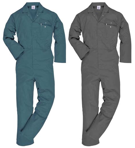 Portwest C802 Men Coverall Work Boiler Suit Overall Polycotton Multi