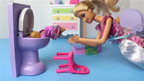 Babi hutan translated to english. Barbie Doll Baby falls in the TOILET?? 😮 Fun Barbie Girl ...