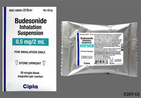 Budesonide Inhalation Suspension 05 Mg 2 Ml Sdv Cip0319 87 Amsco