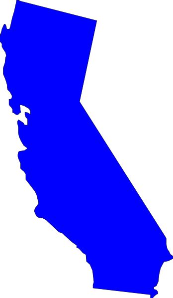 Solid Map Of California Clip Art Clipart Best