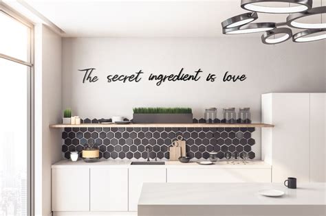 The Secret Ingredient Is Love Metal Wall Art Kitchen Metal Etsy