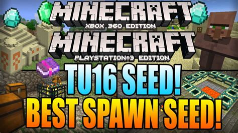 Minecraft Village Seed Xbox 360 - Minecraft Xbox 360 TU16 SEEDS: BEST SPAWN SEED! Double Dungeon