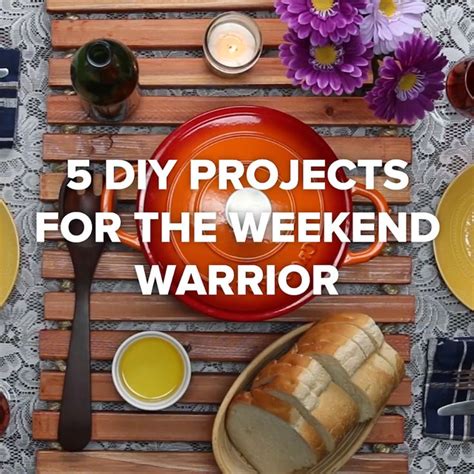 5 Diy Projects For The Weekend Warrior Wood Mat Seating Diy Video