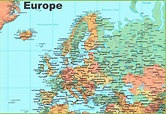 Printable Map Of Europe With Major Cities Printable Maps | Images and ...