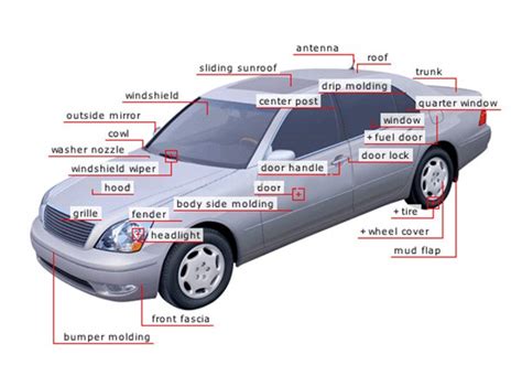 List Of Car Body Parts Body Parts Of A Car Are Just Like The By