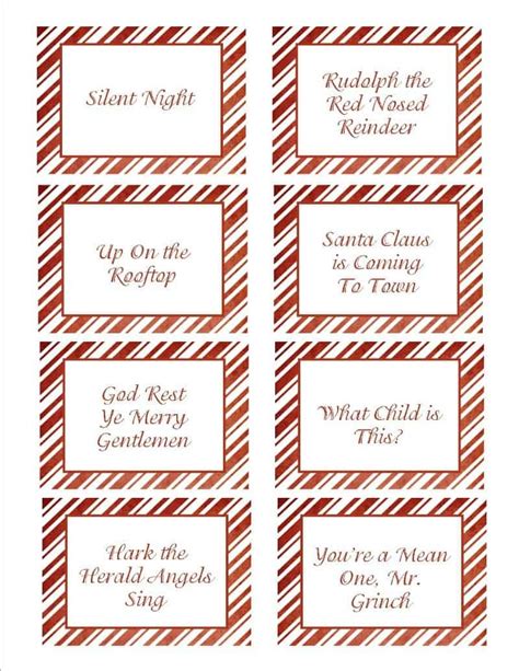 Free Printable Christmas Pictionary Words Free Printable