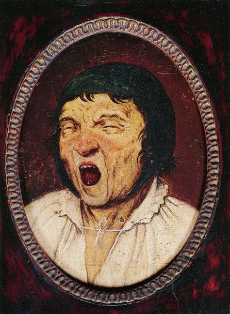 Pieter Bruegel The Elder Head Of A Yawning Man