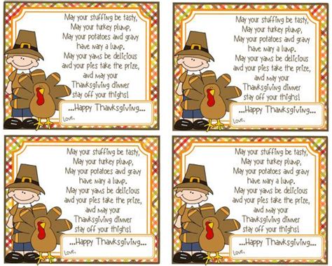 Printable Thanksgiving Poem Instant Download Happy Thanksgiving