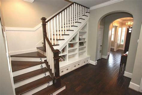 Our stairs leading up from the garage could use a makeover too. Stairs to bonus room | Craftsman staircase, Home, Archways ...