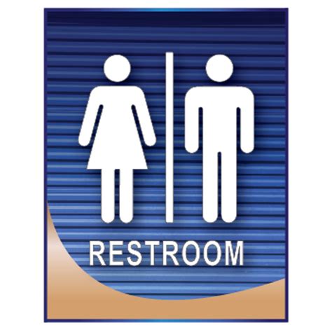 Men S And Women S Restroom Sign Jenkins Signquick