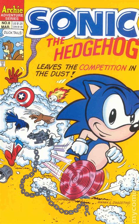 Sonic The Hedgehog 186 Newsstand Vfnm 1993 Series Archie Comic