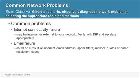 Comptia Server 2014 Common Network Problems I Youtube