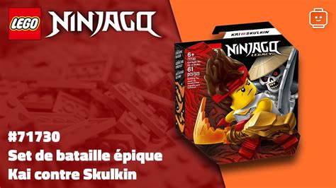 Lego Ninjago 71730 Set De Bataille épique Kai Contre Skulkin Youtube