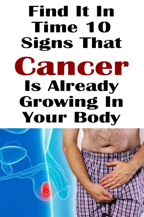 Find It In Time 10 Signs That Cancer Is Already Growing In Your Body