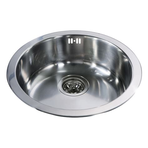 Cda Stainless Steel Round Single Bowl Sink Kr21ss