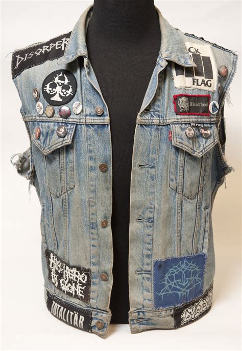 Pin By Oscar Eduardo On Heavy Metal Battle Vests Punk Jackets Denim