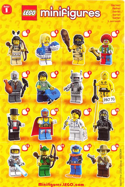 Lego 8683 Lego Minifigures Series 1 Instructions Minifigures Lego